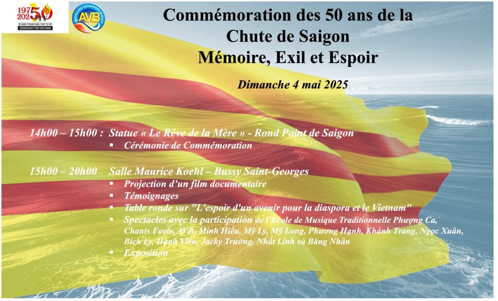 Commémoration des 50 ans de la chute de Saïgon